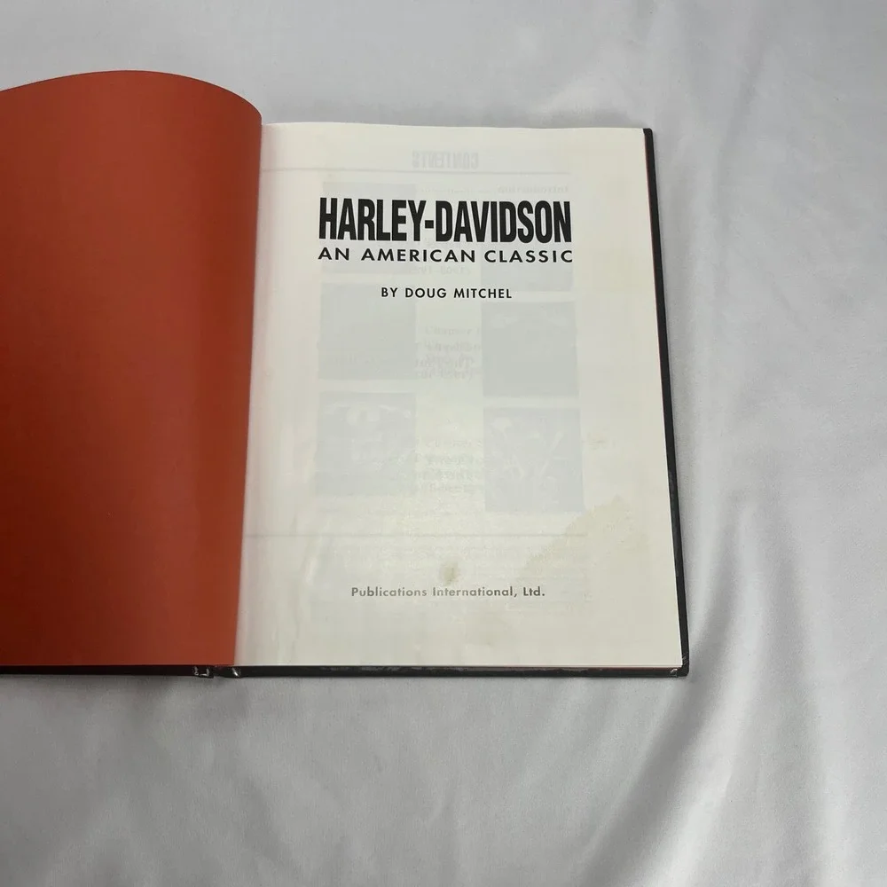 Harley-Davidson An American Classic Book Hardcover‎ 1996 Doug Mitchel Vintage